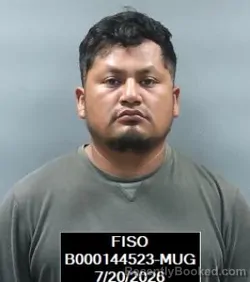 Mugshot of Benigno Casas-Margarito booked in Finney County, Kansas on July 20, 2026