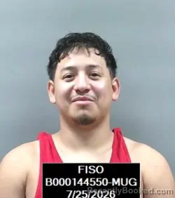 Mugshot of Marcos Alonso Esparza-Gonzalez booked in Finney County, Kansas on July 25, 2026