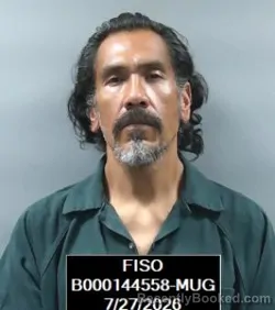 Mugshot of Alberto Antonio Anguiano booked in Finney County, Kansas on July 27, 2026