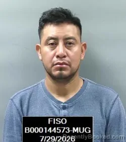 Mugshot of Gaspar Perez-Tomas booked in Finney County, Kansas on July 29, 2026