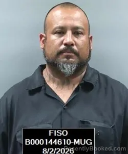 Mugshot of Juan Garcia booked in Finney County, Kansas on August 2, 2026