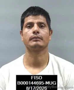 Mugshot of Martin Velasquez-Pablo booked in Finney County, Kansas on August 17, 2026