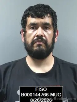 Mugshot of Francisco Javier Carrera-Galvan booked in Finney County, Kansas on August 26, 2026