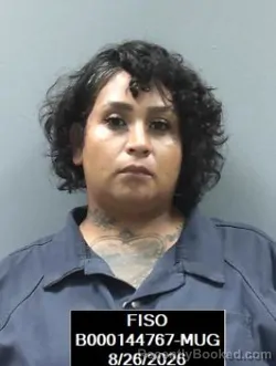 Mugshot of Deysi Gabriela Reyes-Roman booked in Finney County, Kansas on August 26, 2026