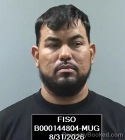 Mugshot of Miguel Angel Reyes-Guido booked in Finney County, Kansas on August 31, 2026