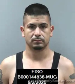 Mugshot of Rigoberto Ferrel booked in Finney County, Kansas on September 2, 2026