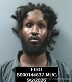 Mugshot of Abdifitah Hager Jama booked in Finney County, Kansas on September 2, 2026