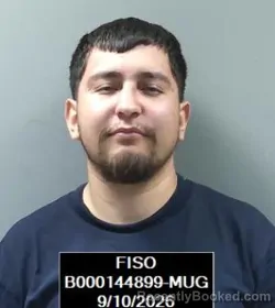 Mugshot of Juan Eliezer Guzman booked in Finney County, Kansas on September 10, 2026