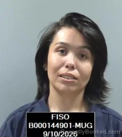 Mugshot of Madison Victoria Robinson booked in Finney County, Kansas on September 10, 2026
