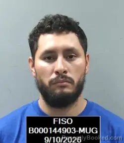 Mugshot of Miguel Mena-Vasquez booked in Finney County, Kansas on September 10, 2026