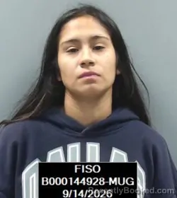 Mugshot of Nayeli Monique Cantu booked in Finney County, Kansas on September 14, 2026