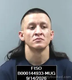 Mugshot of Erik Arnoldo Gallegos booked in Finney County, Kansas on September 14, 2026