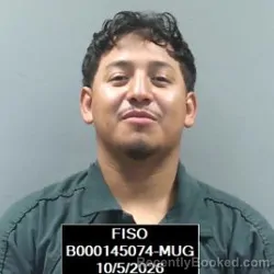 Mugshot of Marcos Alonso Esparza-Gonzalez booked in Finney County, Kansas on October 5, 2026