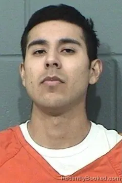 Mugshot of ANGELO NATHANAEL GARCIA booked in Geary County, Kansas on May 19, 2026