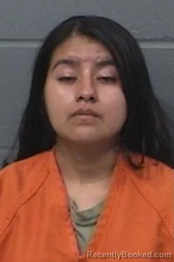 Mugshot of Viridiana Herrera booked in Geary County, Kansas on August 29, 2026