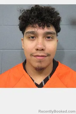 Mugshot of Juan David Mendoza booked in Geary County, Kansas on September 9, 2026