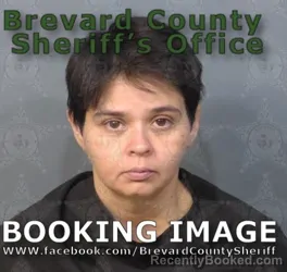 Mugshot of Aliscia ELENA Garcia booked in Brevard County, Florida on July 3, 2026