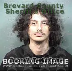 Booking photo from Brevard County, Florida