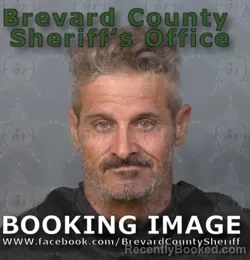 Mugshot of Joshua Alan Virgin booked in Brevard County, Florida on April 18, 2026