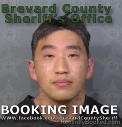 Mugshot of DAVID SUNWOO PARK booked in Brevard County, Florida on April 19, 2026