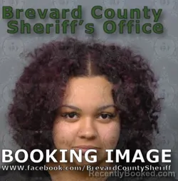 Mugshot of KIANA IMANI SANDERS booked in Brevard County, Florida on April 19, 2026