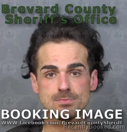Mugshot of RANDELL ERNEST SERRET booked in Brevard County, Florida on April 20, 2026