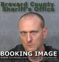 Mugshot of Christopher Manalel Strohlin booked in Brevard County, Florida on April 20, 2026