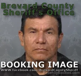 Mugshot of Edwin Noe Escobar booked in Brevard County, Florida on April 20, 2026
