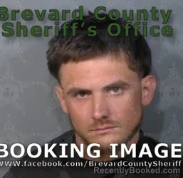 Mugshot of Joshua Robert Estelle booked in Brevard County, Florida on April 21, 2026