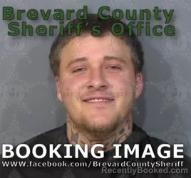 Mugshot of JUSTIN ALAN BROWN booked in Brevard County, Florida on April 21, 2026