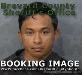 Mugshot of Olvin Junior Maradiaga Betancourt booked in Brevard County, Florida on April 22, 2026