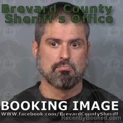 Mugshot of Joseph David Thomoson booked in Brevard County, Florida on April 22, 2026