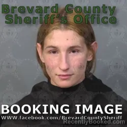 Mugshot of BRIANNA ELIZABETH ZEMBRESKI booked in Brevard County, Florida on April 23, 2026