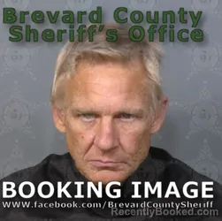 Mugshot of Douglas Ronald Bogdan booked in Brevard County, Florida on April 23, 2026