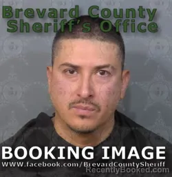 Mugshot of Norman Ernsto Paramo booked in Brevard County, Florida on April 23, 2026