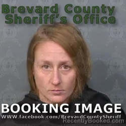 Mugshot of ROBYN DELCIA BOUDREAUX booked in Brevard County, Florida on April 23, 2026