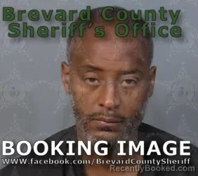 Mugshot of Damien Lashea Crawford booked in Brevard County, Florida on April 25, 2026