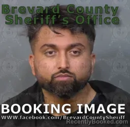 Mugshot of Ghanshyam Arth Patel booked in Brevard County, Florida on April 25, 2026