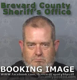 Mugshot of Michael Aaron Paisley booked in Brevard County, Florida on April 25, 2026