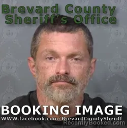 Mugshot of DAVID JAMES WEATHERSPOON booked in Brevard County, Florida on April 25, 2026