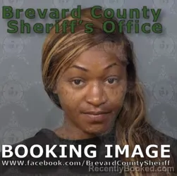 Mugshot of Ikeema Tytana Rentz booked in Brevard County, Florida on April 26, 2026