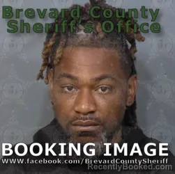 Mugshot of Darius Ravon Gunn booked in Brevard County, Florida on April 27, 2026