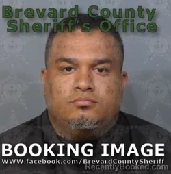 Mugshot of SAMUEL CARRION RAMOS booked in Brevard County, Florida on April 27, 2026