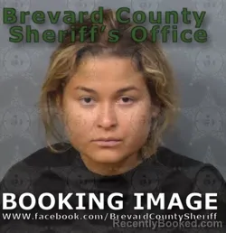 Mugshot of AMBER MARIE DEWITT booked in Brevard County, Florida on April 28, 2026