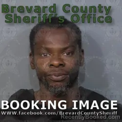 Mugshot of Jeffrey Reynaldo Peterkin booked in Brevard County, Florida on April 28, 2026
