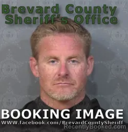 Mugshot of JOSEPH CHARLES WARRICK booked in Brevard County, Florida on April 28, 2026