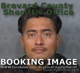 Mugshot of Axel Misael Lopez booked in Brevard County, Florida on April 28, 2026