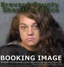 Mugshot of COURTNEY NICOLE PALLISSARD booked in Brevard County, Florida on April 28, 2026