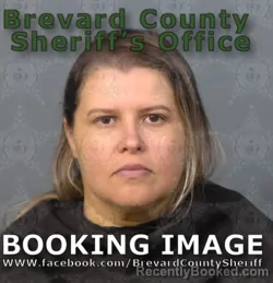Mugshot of Delmara Pinto Veloso booked in Brevard County, Florida on April 29, 2026