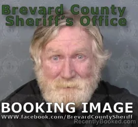 Mugshot of MIKEL WAYNE BENSON booked in Brevard County, Florida on April 29, 2026